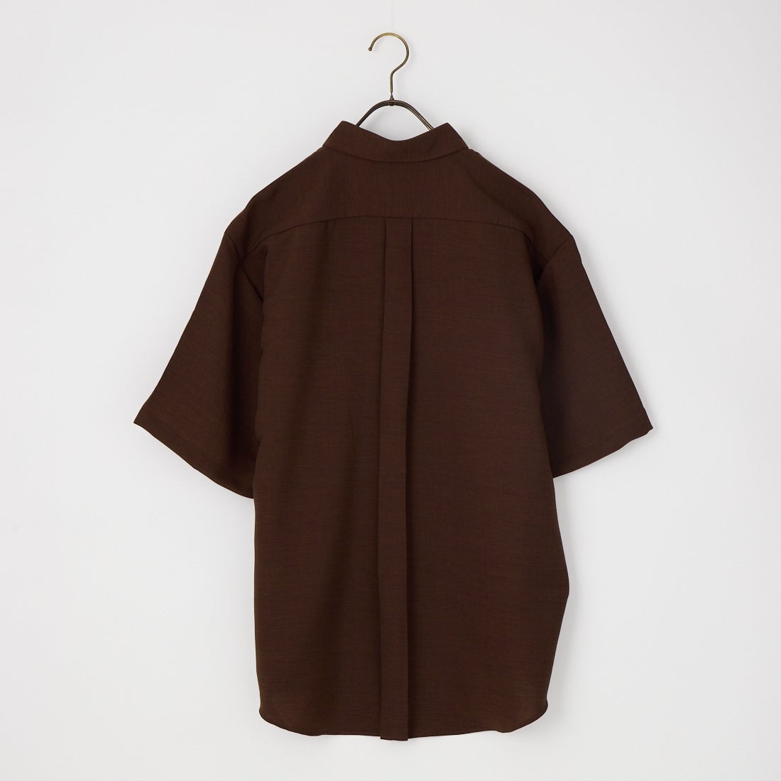 MANUAL ALPHABET [マニュアルアルファベット] リラクシオンツイルワイドショートスリーブシャツ [MA-S-842] BROWN