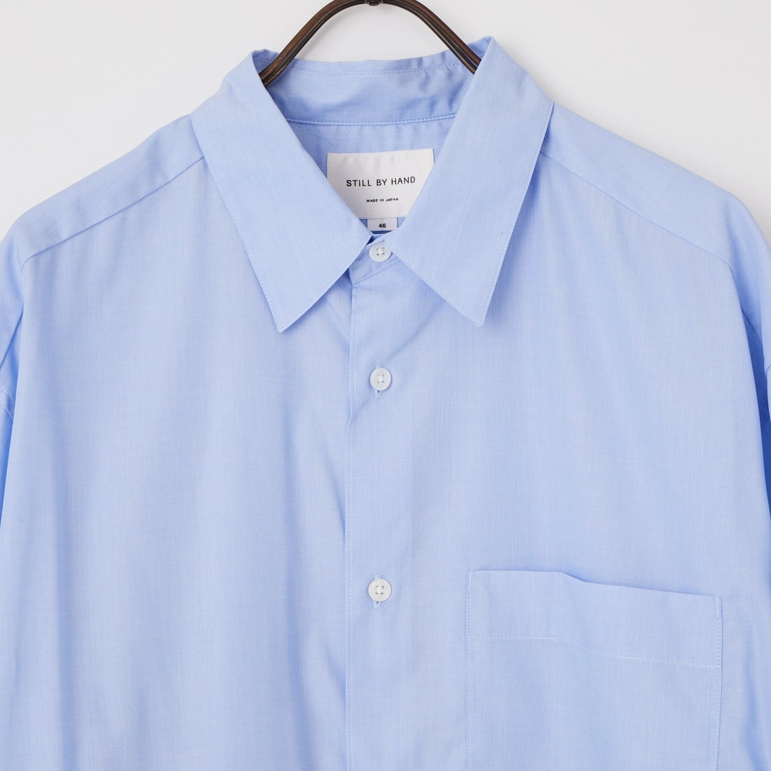 STILL BY HAND [スティルバイハンド] オーバーサイズショーツスリーブシャツ [SH08262] LIGHT BLUE