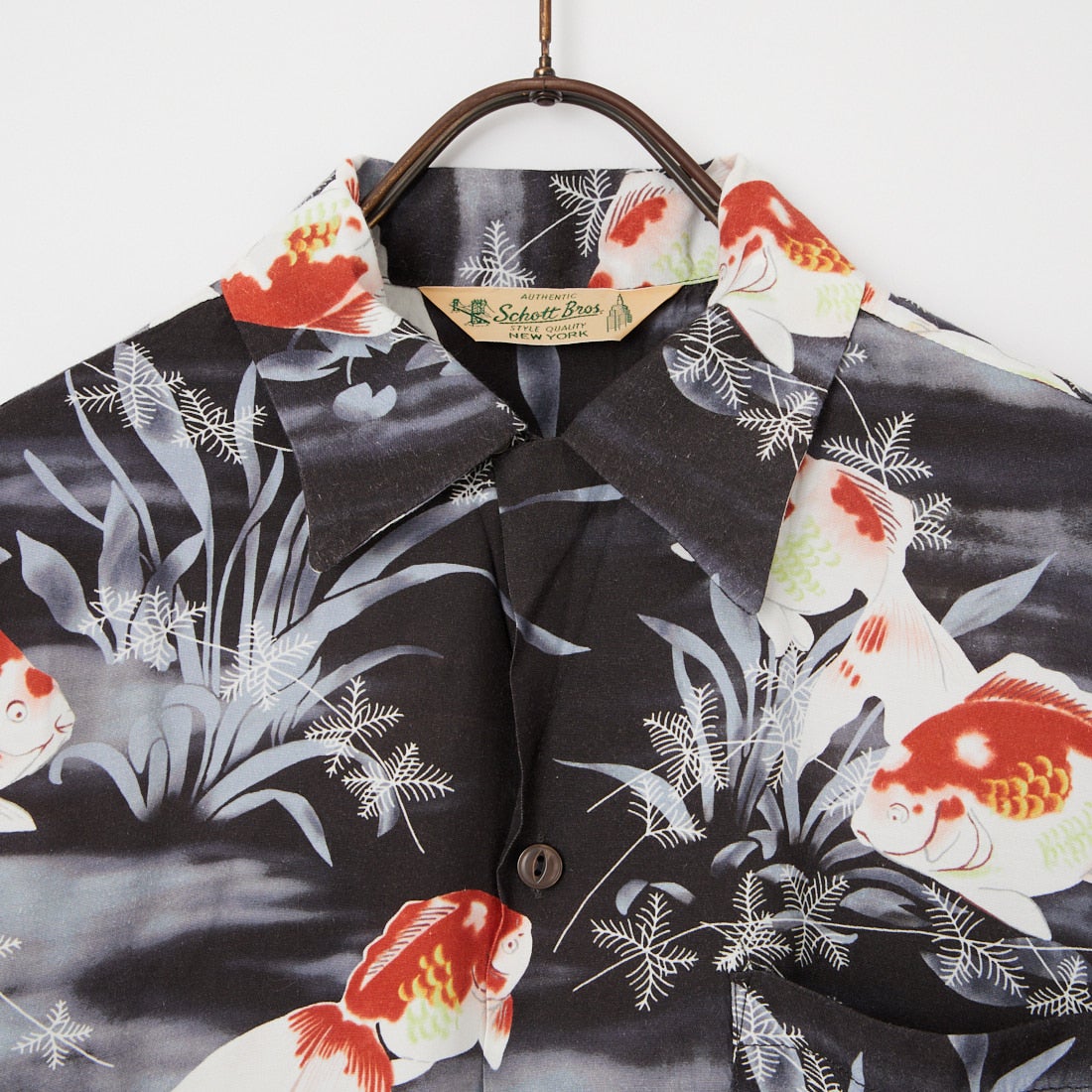 Schott [ショット] Schott×PJ ゴールドフィッシュレーヨンシャツ [7826123015] 010 BLACK