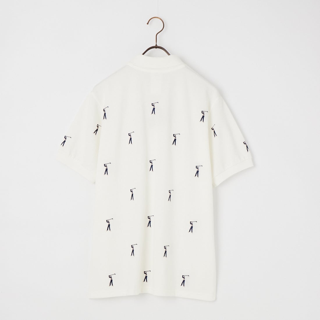 NEW VINTAGE GOLF [ニュービンテージゴルフ] ゴルファー刺繍ポロシャツ [NVG-0508] WHITE