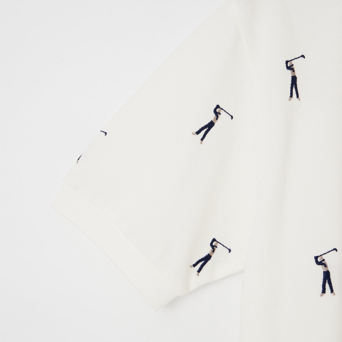 NEW VINTAGE GOLF [ニュービンテージゴルフ] ゴルファー刺繍ポロシャツ [NVG-0508] WHITE