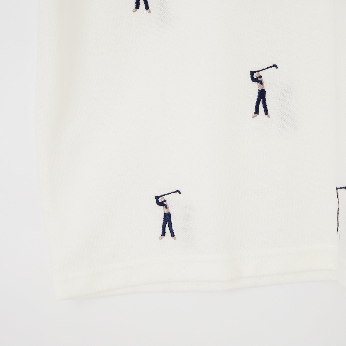 NEW VINTAGE GOLF [ニュービンテージゴルフ] ゴルファー刺繍ポロシャツ [NVG-0508] WHITE