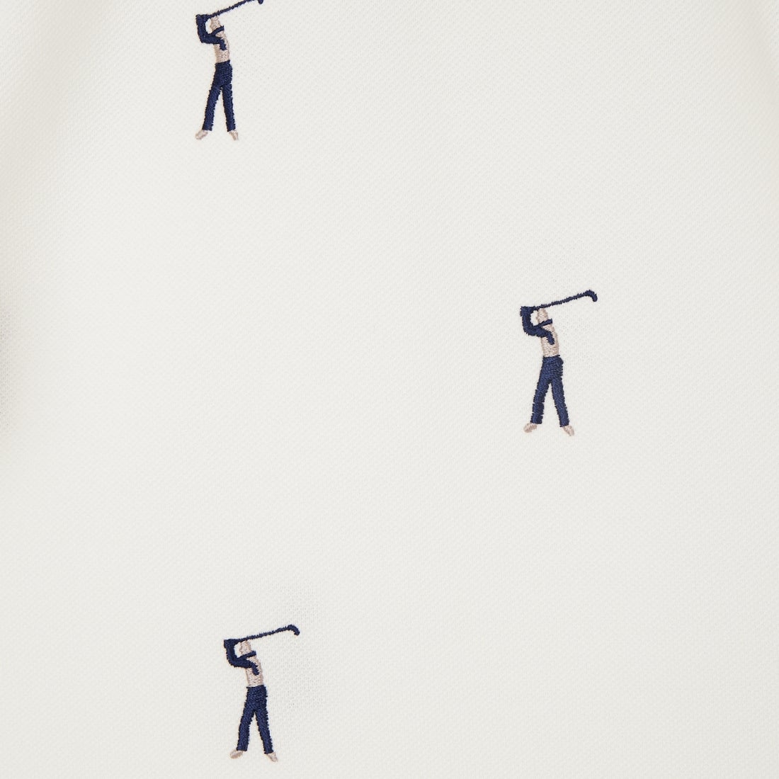 NEW VINTAGE GOLF [ニュービンテージゴルフ] ゴルファー刺繍ポロシャツ [NVG-0508] WHITE