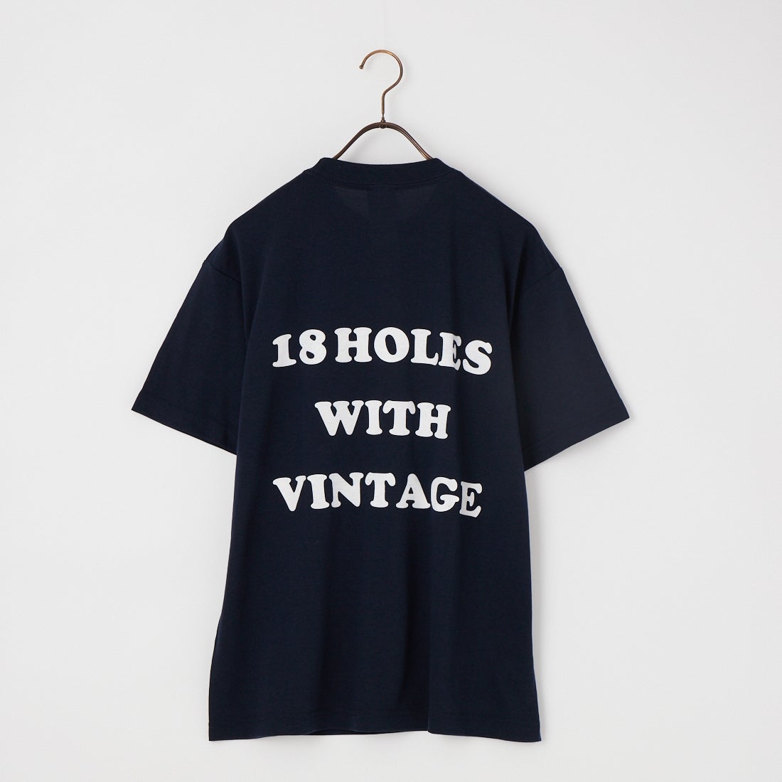 NEW VINTAGE GOLF [ニュービンテージゴルフ] 18 HOLE WITH VINTAGE ショートスリーブTシャツ [NVG-0505] NAVY