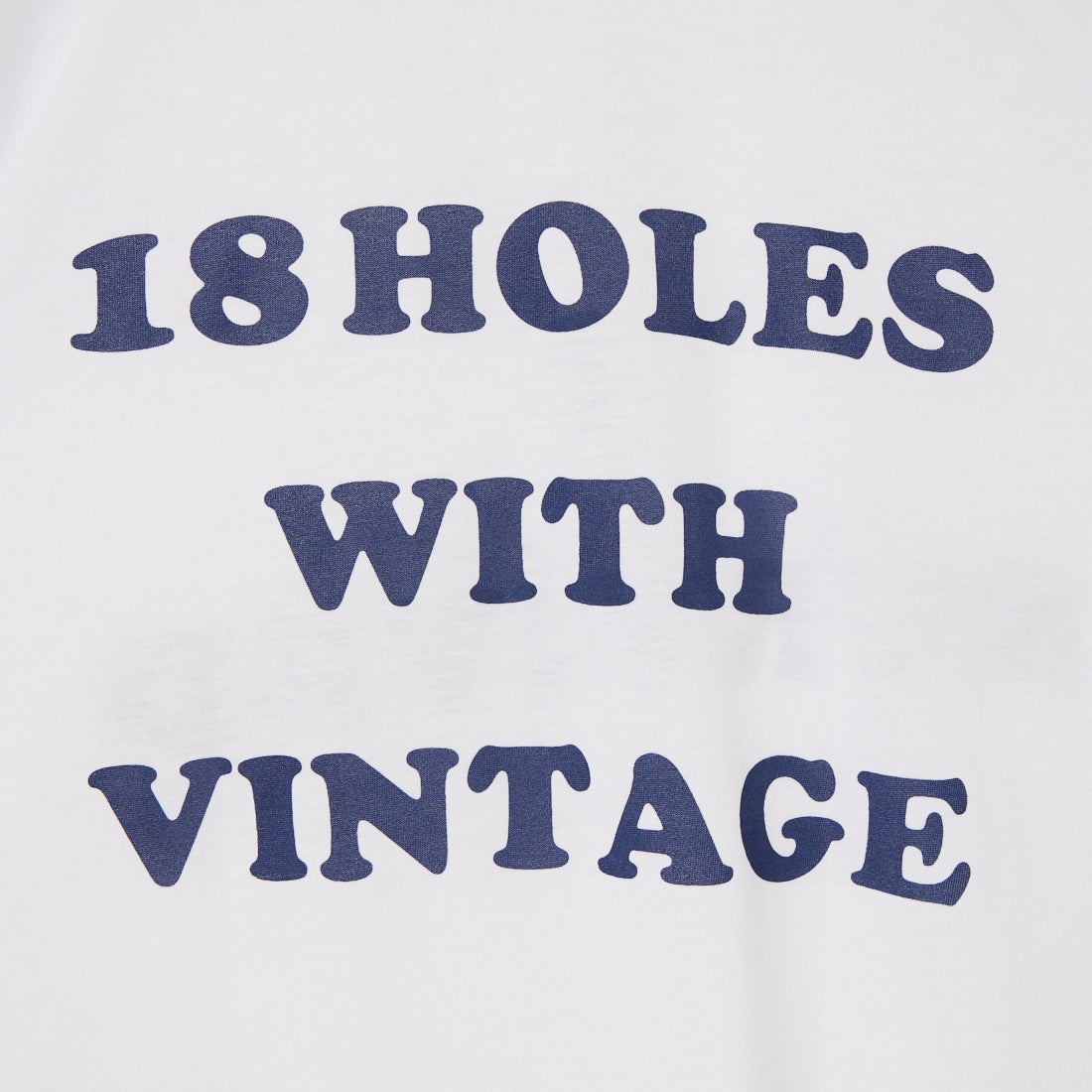 NEW VINTAGE GOLF [ニュービンテージゴルフ] 18 HOLE WITH VINTAGE ショートスリーブTシャツ [NVG-0505] WHITE