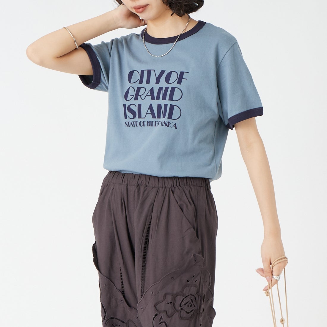 BLUE&&モデル身長：162cm 着用サイズ：F&&