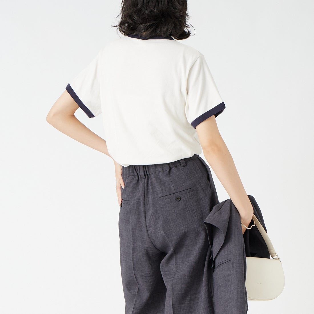 SCREEN STARS [スクリーンスターズ] 別注 プリントリンガーTシャツ [2622-232IN-JF] OFF &&モデル身長：162cm 着用サイズ：F&&