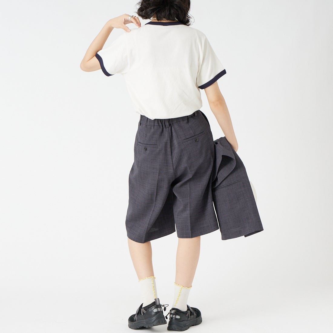 SCREEN STARS [スクリーンスターズ] 別注 プリントリンガーTシャツ [2622-232IN-JF] OFF &&モデル身長：162cm 着用サイズ：F&&