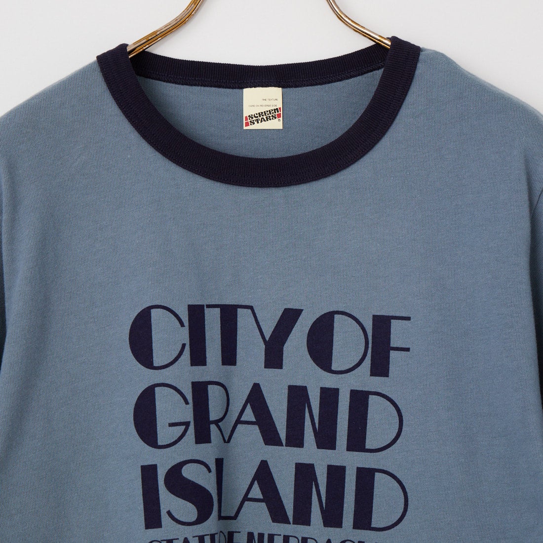 SCREEN STARS [スクリーンスターズ] 別注 プリントリンガーTシャツ [2622-232IN-JF] BLUE