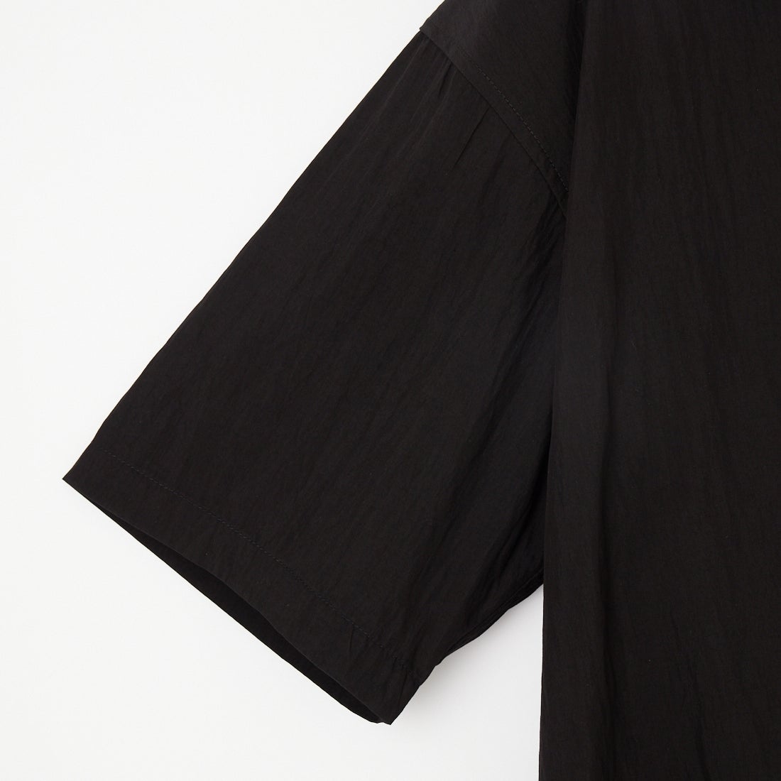 SLICK [スリック] レーヨンポプリンオープンカラーシャツ [5220285] 700 BLACK