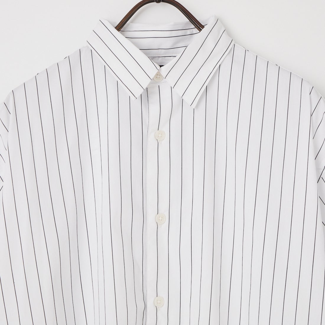 SLICK [スリック] ピンストライプレギュラーカラーシャツ [5220289] 900 WHITE