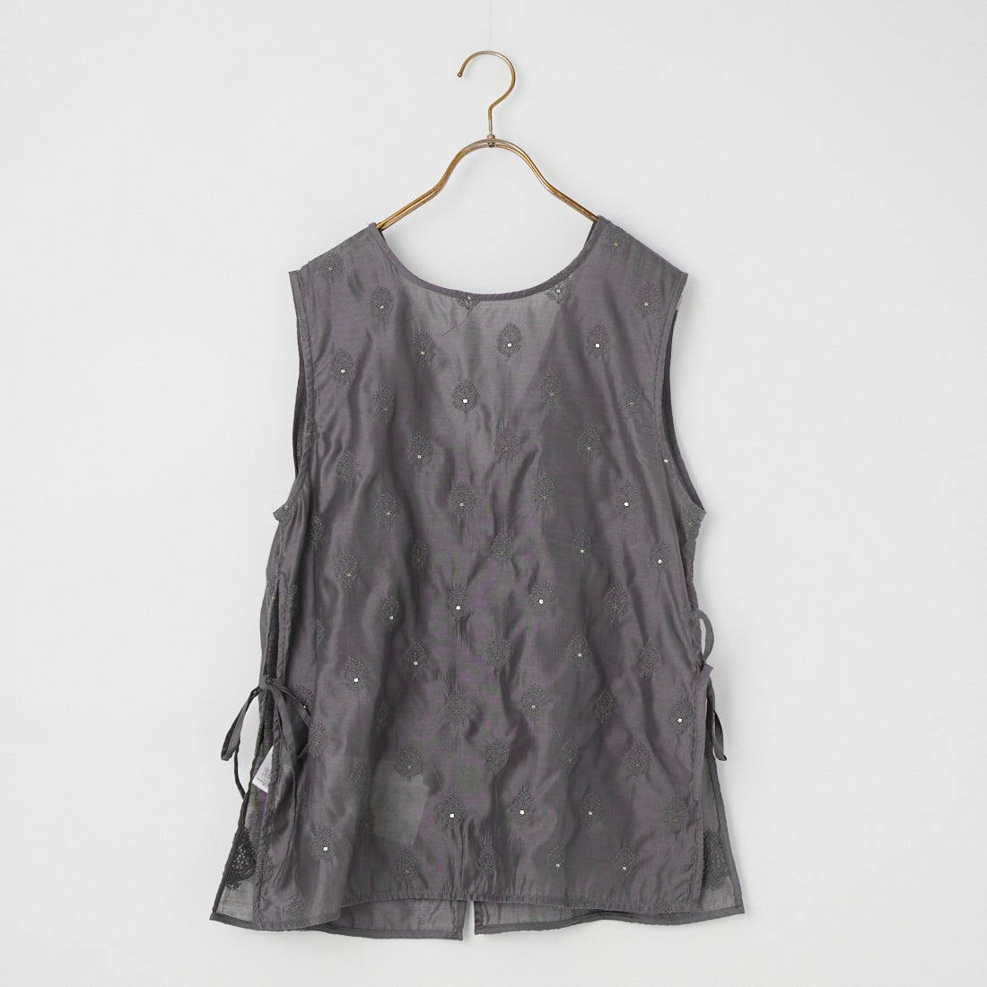 TORRAZZO DONNA [トラッゾドンナ] インド刺繍レイヤード2WAYトップス [6266-319] 13 GRAY