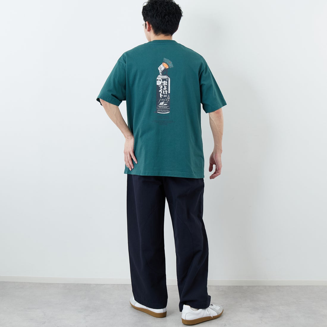 CHUMS [チャムス] アンチバグライトTシャツ [CH01-2717] T035 D.TEA &&モデル身長：167cm 着用サイズ：L&&