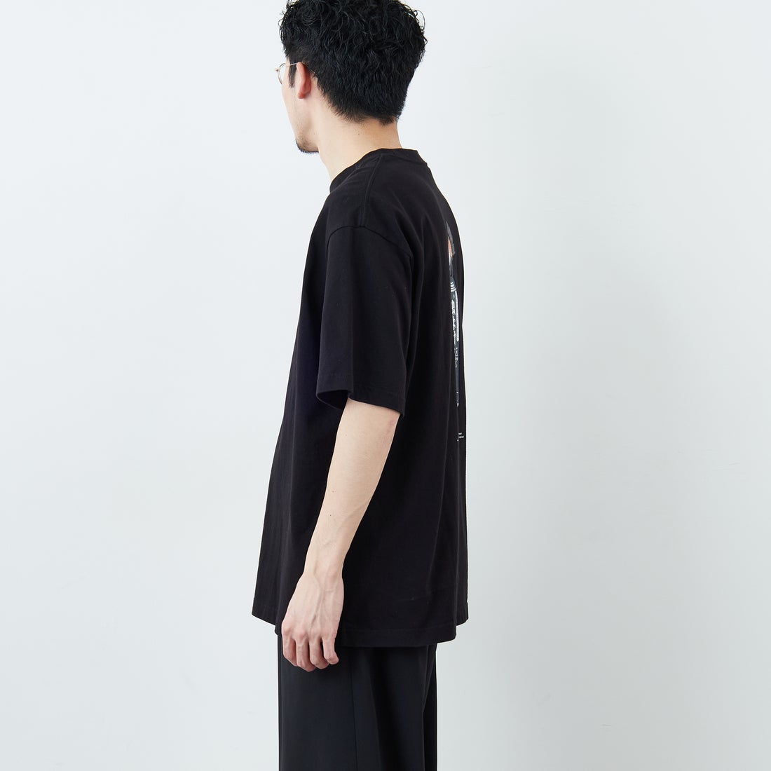 CHUMS [チャムス] アンチバグライトTシャツ [CH01-2717] K001 BLACK &&モデル身長：167cm 着用サイズ：L&&