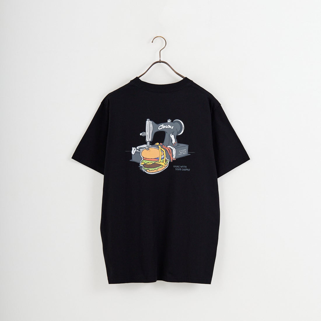 CHUMS [チャムス] ハンドメイドハンバーガーTシャツ [CH01-2740] K001 BLACK