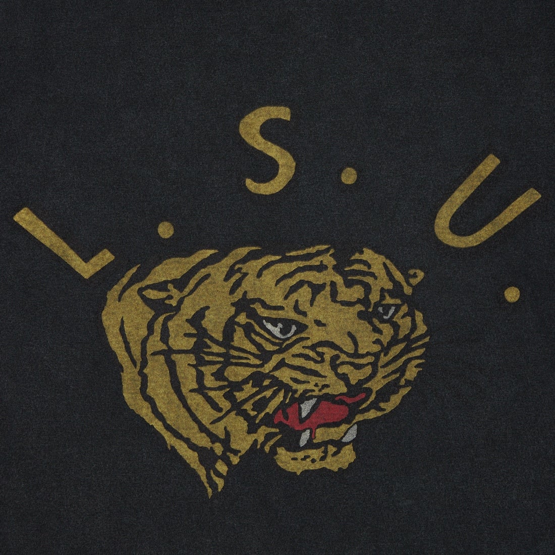 REMI RELIEF [レミレリーフ] 別注 SP加工ビッグプリントTシャツ L.S.U [RN30389188-JF] BLACK