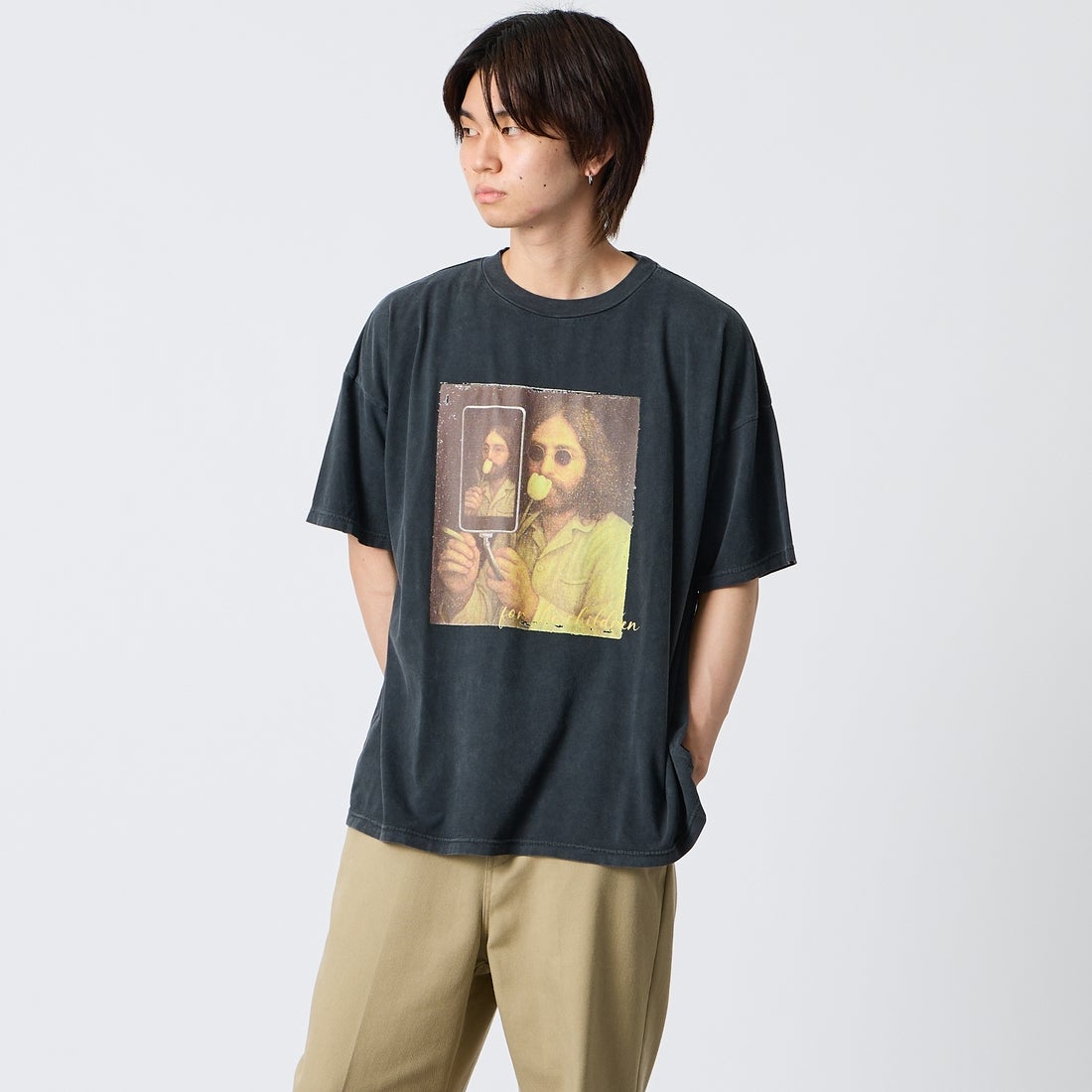 BLACK&&モデル身長：177cm 着用サイズ：S&&
