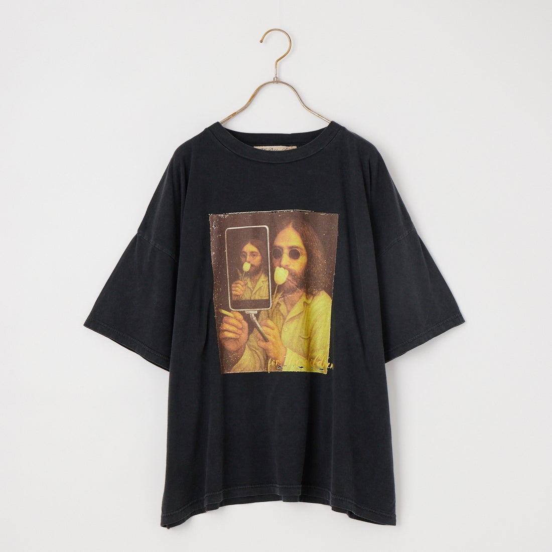 REMI RELIEF [レミレリーフ] 別注 SP加工ビッグプリントTシャツ ART [RN30389157-JF] BLACK