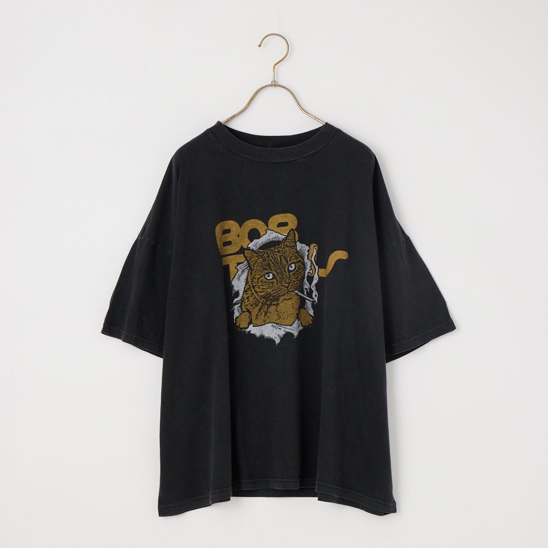 REMI RELIEF [レミレリーフ] 別注 SP加工ビッグプリントTシャツ [RN30389152-JF] BLACK