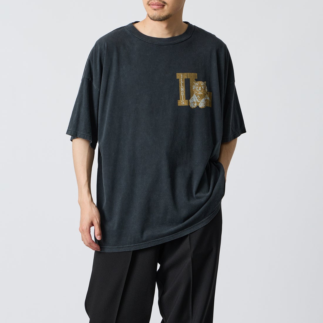 BLACK&&モデル身長：168cm 着用サイズ：M&&