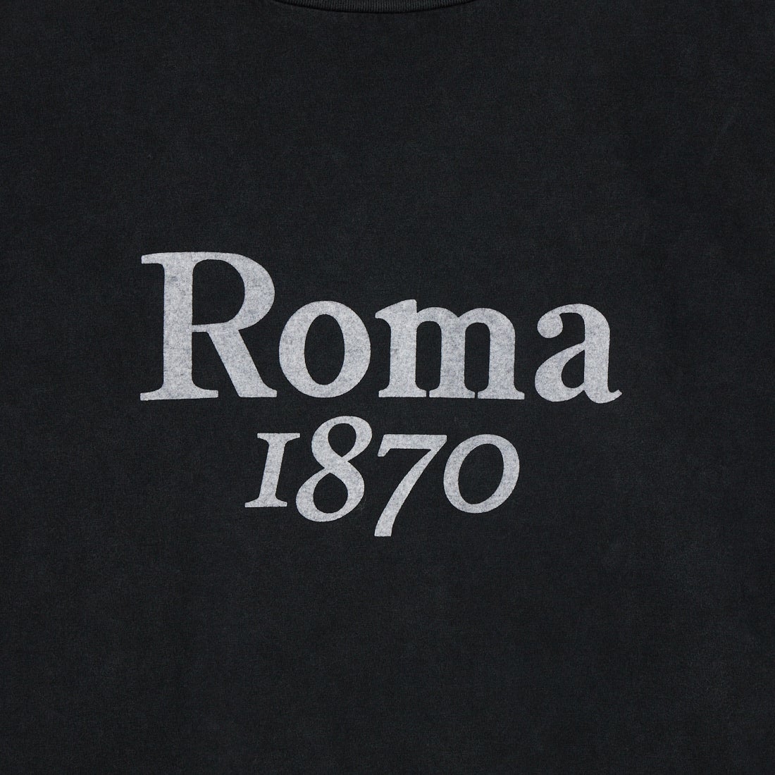 REMI RELIEF [レミレリーフ] 別注 SP加工ビッグプリントTシャツ ROMA 1870 [RN30389089-JF] BLACK
