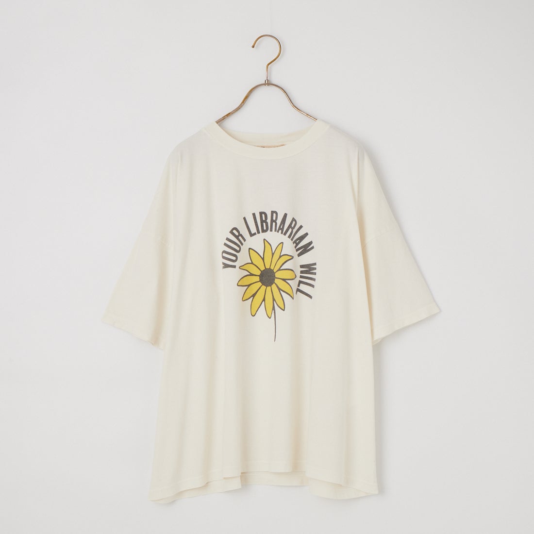 REMI RELIEF [レミレリーフ] 別注 SP加工ビッグプリントTシャツ YOUR LIBRARIAN WILL [RN30389145-JF] OFF WHITE