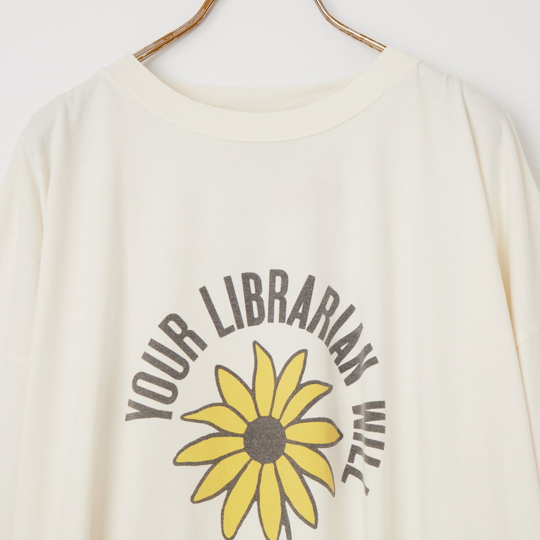 REMI RELIEF [レミレリーフ] 別注 SP加工ビッグプリントTシャツ YOUR LIBRARIAN WILL [RN30389145-JF] OFF WHITE