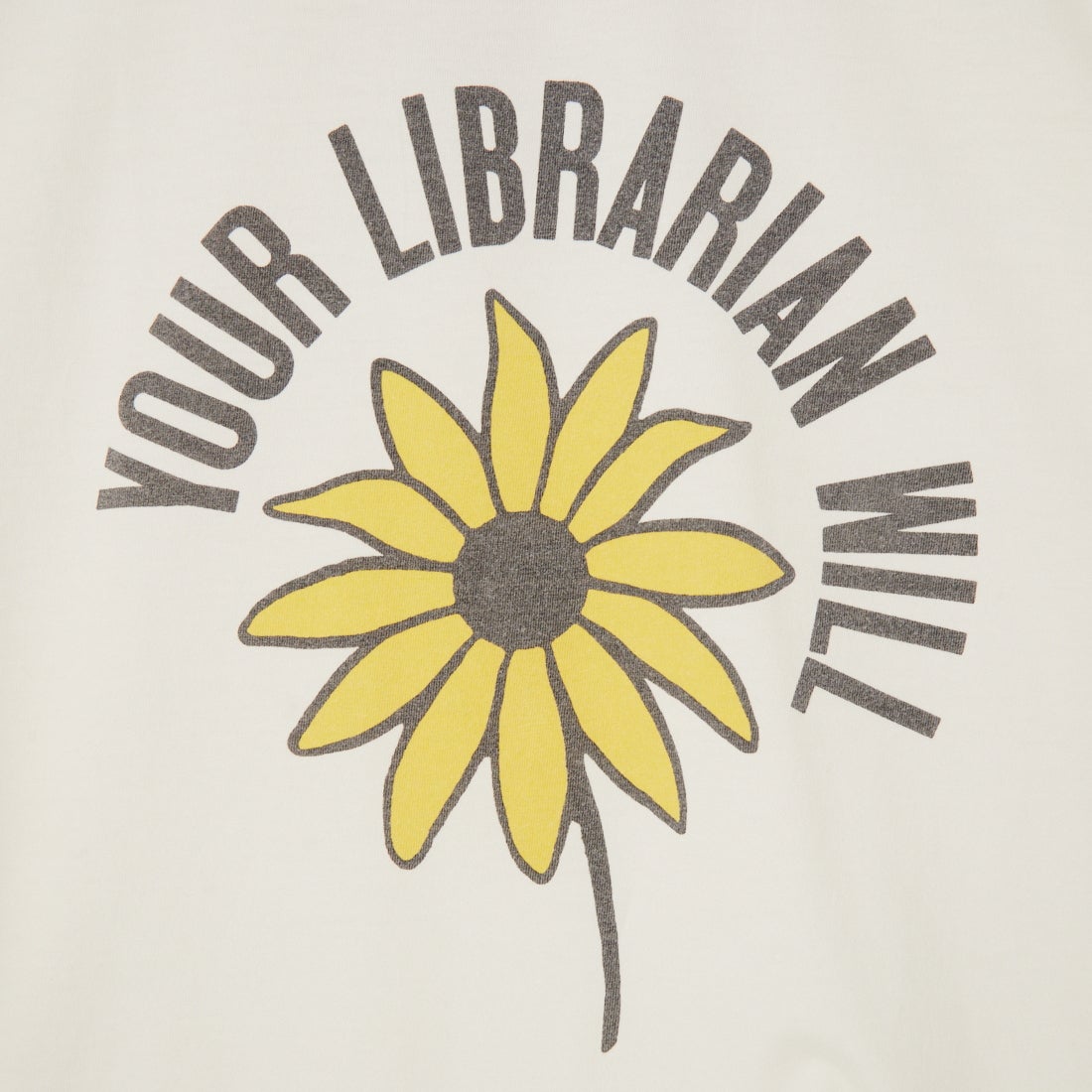 REMI RELIEF [レミレリーフ] 別注 SP加工ビッグプリントTシャツ YOUR LIBRARIAN WILL [RN30389145-JF] OFF WHITE
