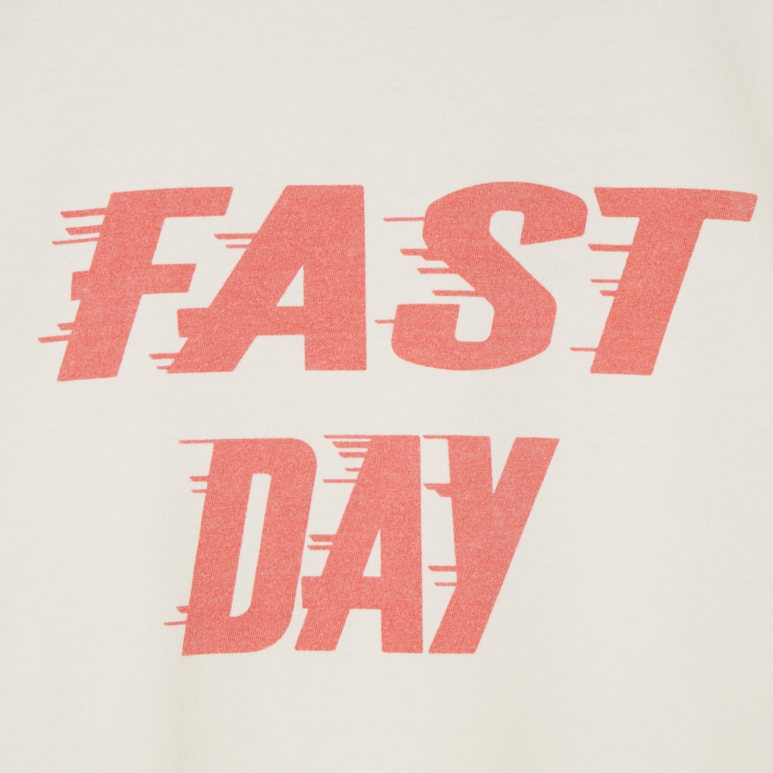 REMI RELIEF [レミレリーフ] 別注 SP加工ビッグプリントTシャツ FAST DAY [RN30389139-JF] OFF WHITE