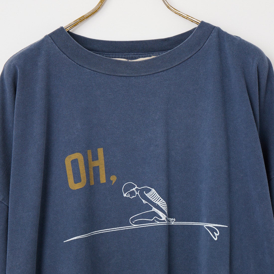 REMI RELIEF [レミレリーフ] 別注 SP加工ビッグプリントTシャツ OH. [RN30389196-JF] NAVY