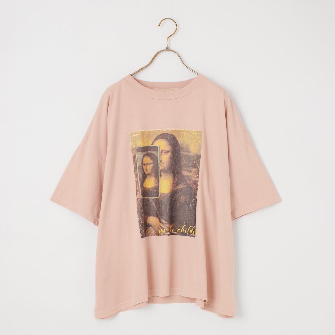 REMI RELIEF [レミレリーフ] 別注 SP加工ビッグプリントTシャツ ART [RN30389156-JF] L.PINK