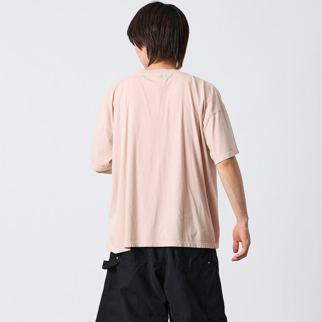 REMI RELIEF [レミレリーフ] 別注 SP加工ビッグプリントTシャツ WCATSTOCK [RN30389144-JF] L.PINK &&モデル身長：177cm 着用サイズ：S&&