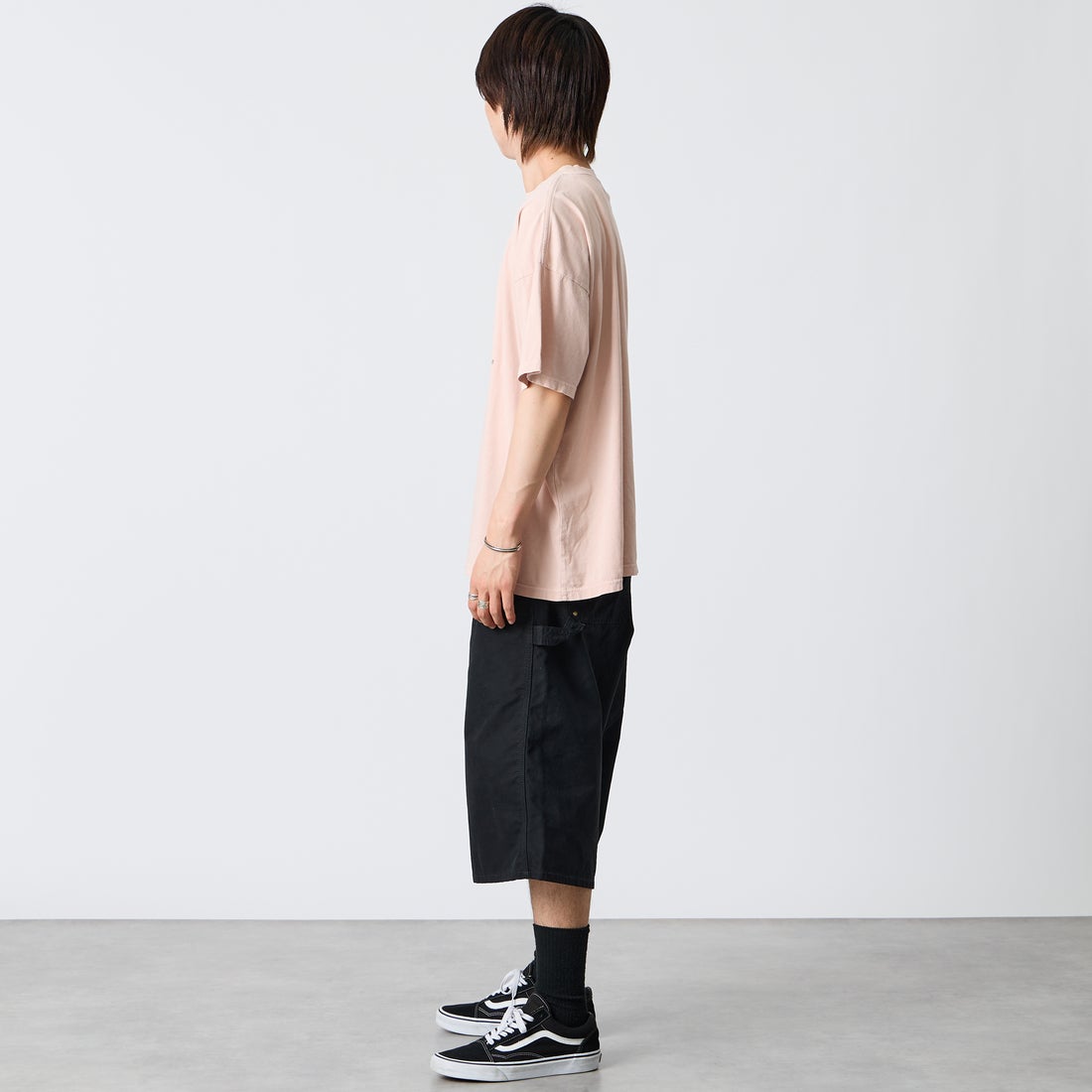 REMI RELIEF [レミレリーフ] 別注 SP加工ビッグプリントTシャツ WCATSTOCK [RN30389144-JF] L.PINK &&モデル身長：177cm 着用サイズ：S&&