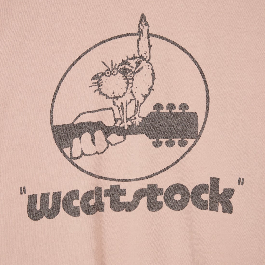 REMI RELIEF [レミレリーフ] 別注 SP加工ビッグプリントTシャツ WCATSTOCK [RN30389144-JF] L.PINK