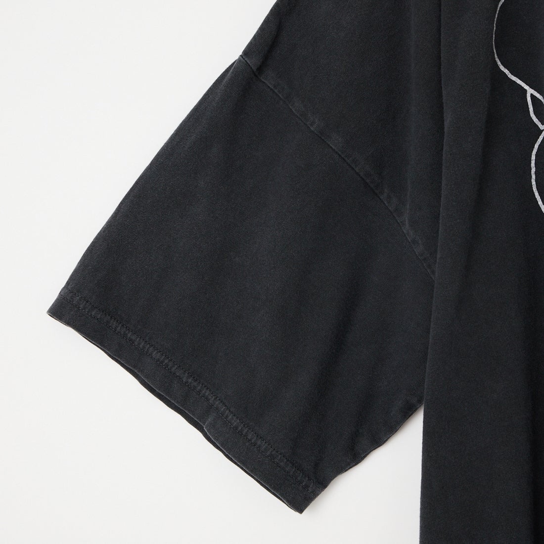 REMI RELIEF [レミレリーフ] 別注 SP加工ビッグプリントTシャツ BONE [RN27353166-JF] BLACK