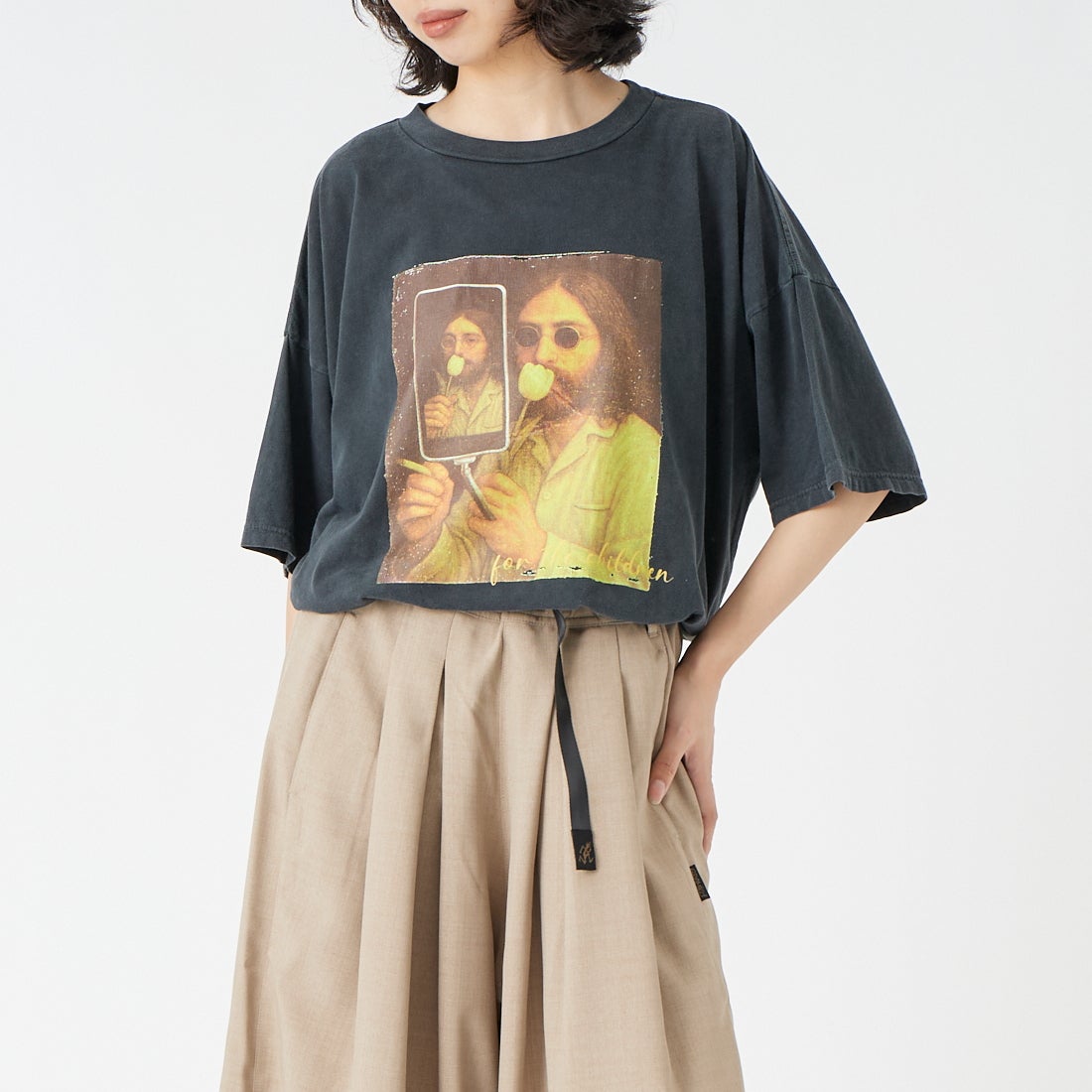BLACK&&モデル身長：162cm 着用サイズ：F&&