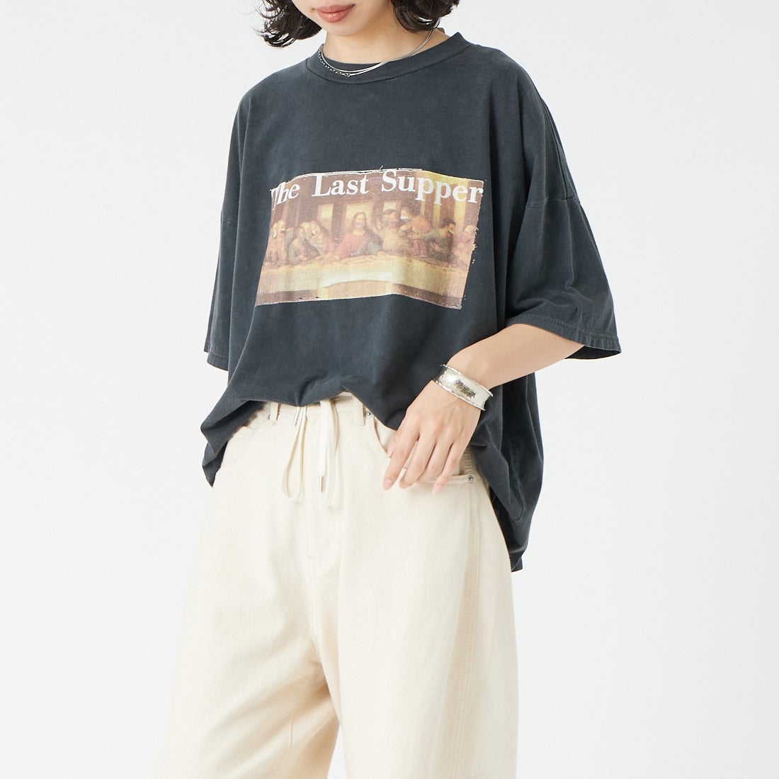 BLACK&&モデル身長：162cm 着用サイズ：F&&