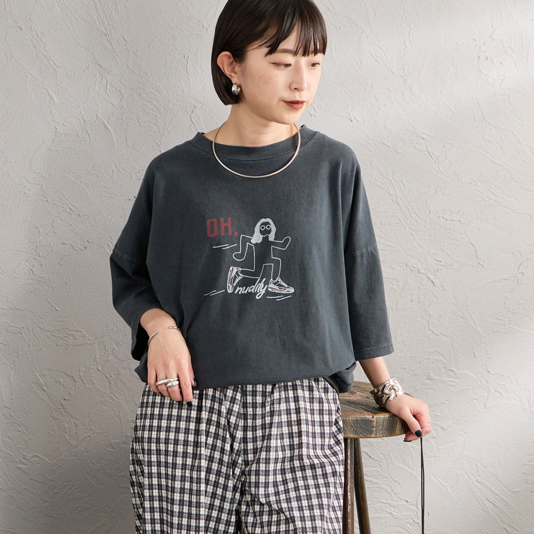 BLACK&&モデル身長：150cm 着用サイズ：F&&