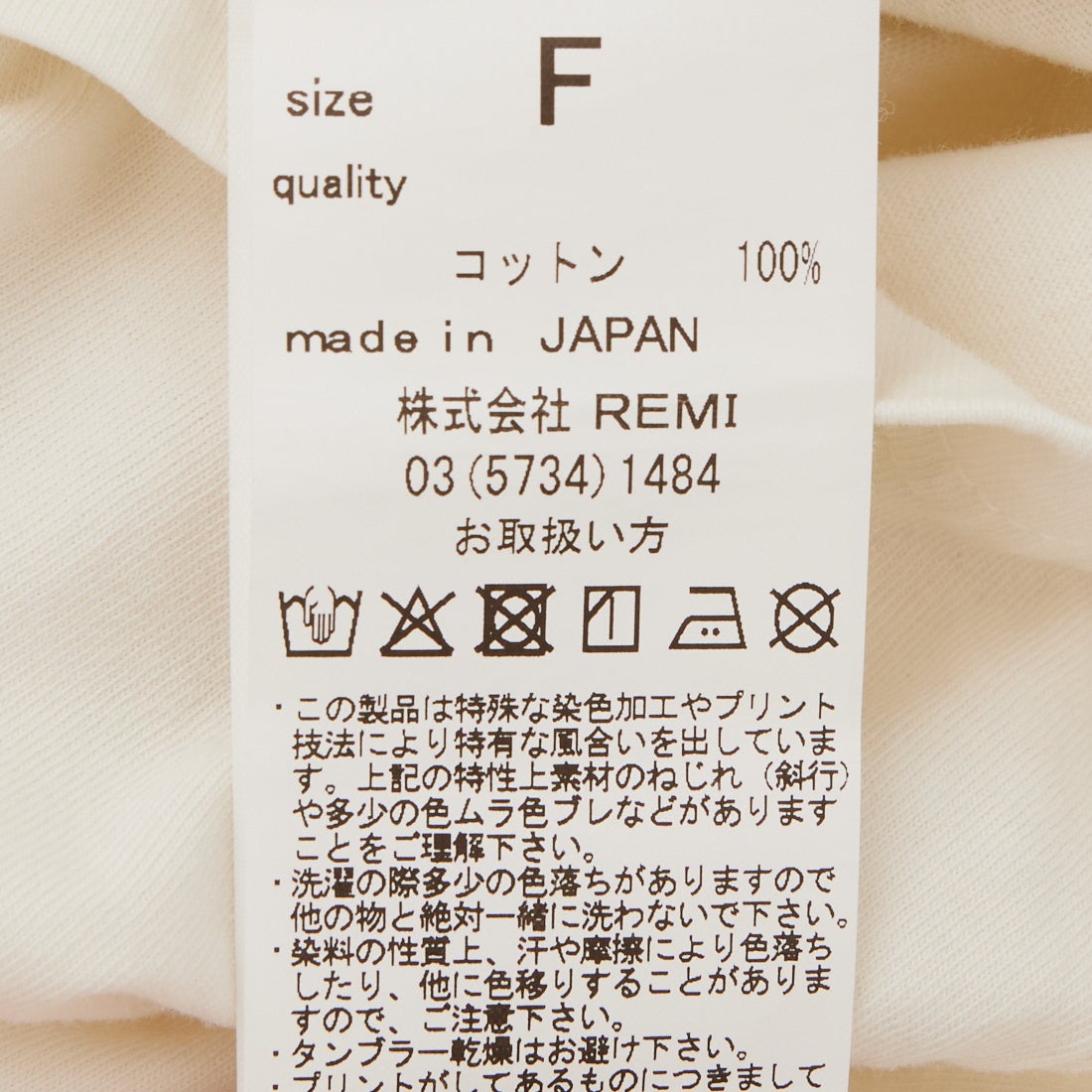 REMI RELIEF [レミレリーフ] 別注 SP加工ビッグプリントTシャツ FAST