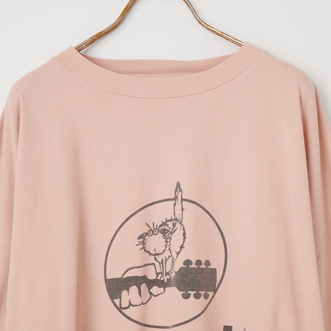 REMI RELIEF [レミレリーフ] 別注 SP加工ビッグプリントTシャツ WCATSTOCK [RN30389144-JF] L.PINK