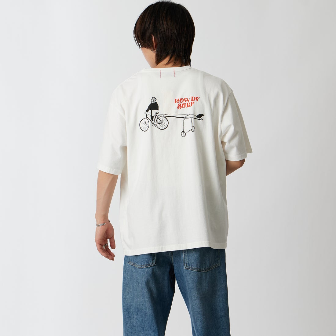 D OFF&&モデル身長：177cm 着用サイズ：L&&