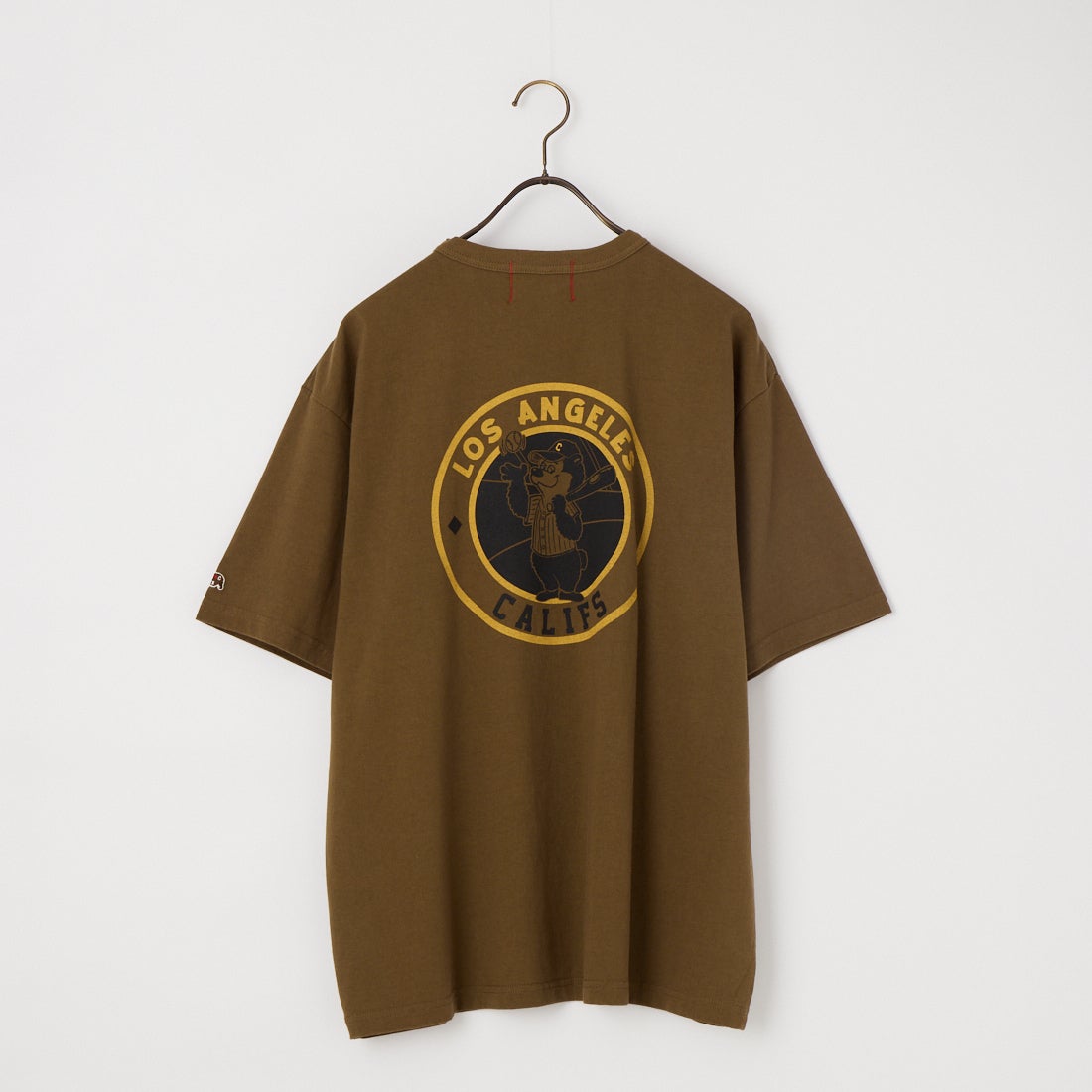 HELLO CALIF [ハローカリフ] 7.1oz天竺プリントTシャツ [HC-262-058] E BROWN
