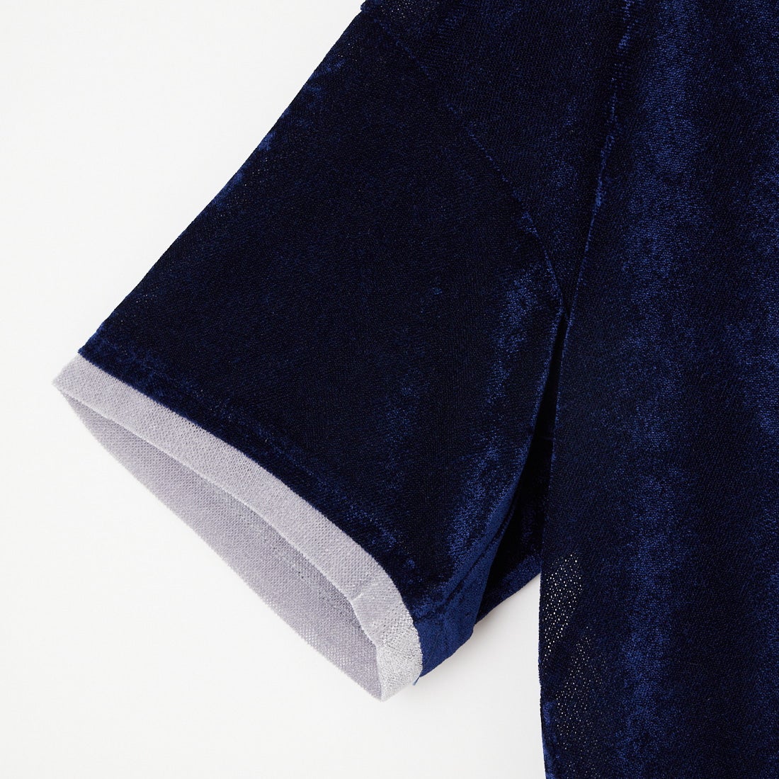 33Degrees [サーティースリーディグリーズ] シアーベロアオープンカラーシャツ [26A-15101JF] NAVY