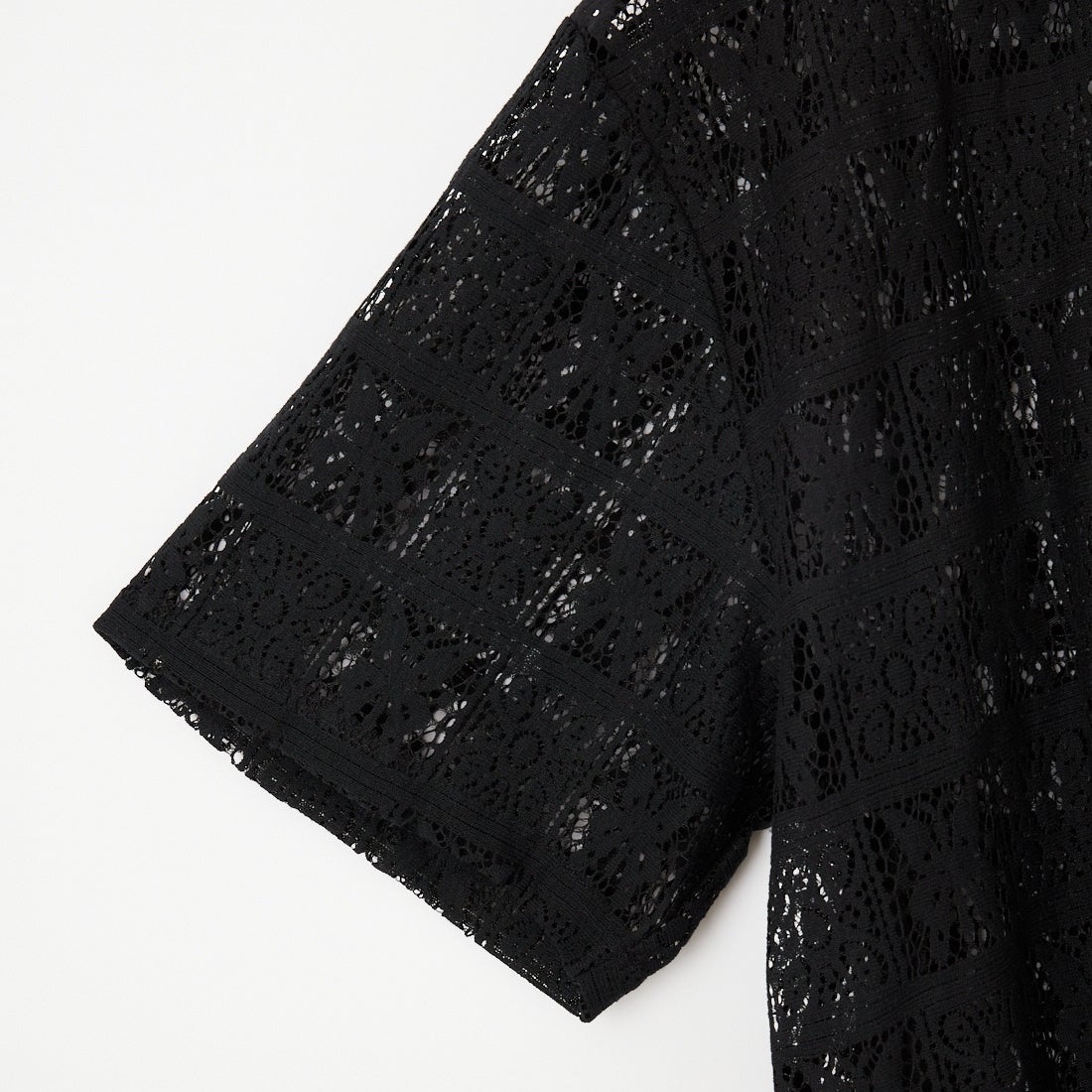33Degrees [サーティスリーディグリーズ] バタフライレースシャツ [TH-4027] BLACK