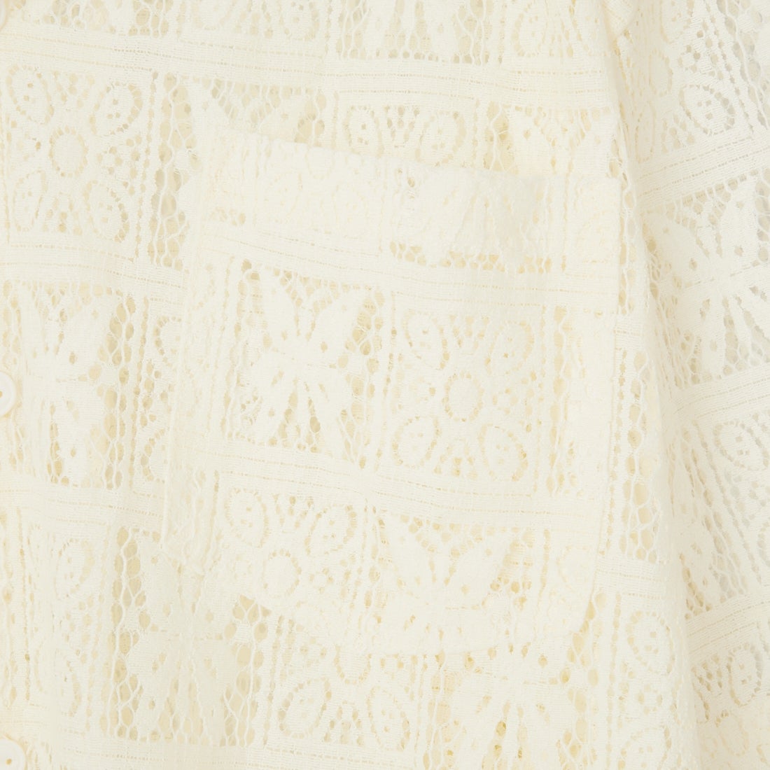 33Degrees [サーティスリーディグリーズ] バタフライレースシャツ [TH-4027] WHITE