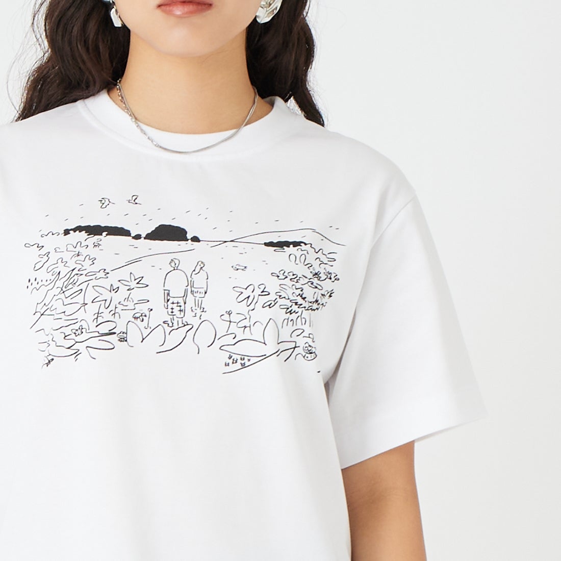 KEEN [キーン] Us4 ドリフトアイランドTシャツ [US4-DRIFT-ISLAND-TEE] 1032485 &&モデル身長：162cm 着用サイズ：S&&