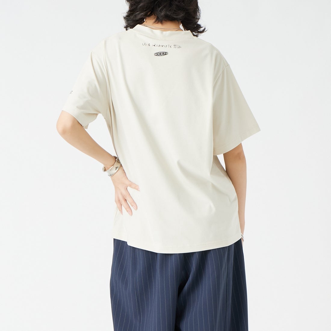KEEN [キーン] Us4 ハーベストネイチャーライブズTシャツ [US4-HARVEST-NATURE] 1030971 &&モデル身長：162cm 着用サイズ：S&&