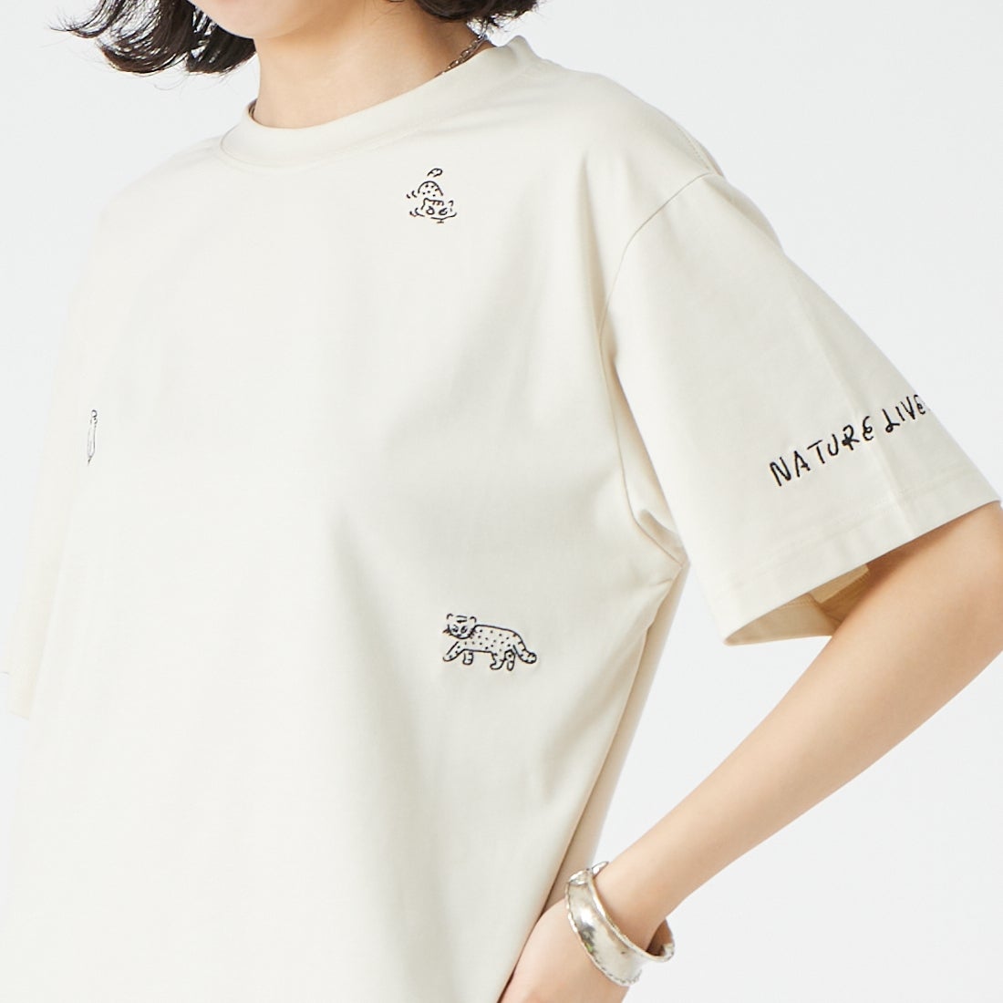KEEN [キーン] Us4 ハーベストネイチャーライブズTシャツ [US4-HARVEST-NATURE] 1030971 &&モデル身長：162cm 着用サイズ：S&&