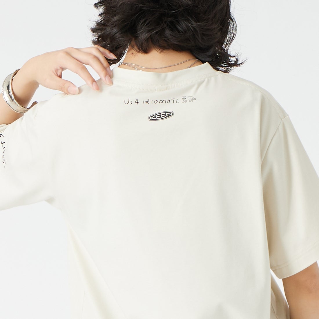 KEEN [キーン] Us4 ハーベストネイチャーライブズTシャツ [US4-HARVEST-NATURE] 1030971 &&モデル身長：162cm 着用サイズ：S&&