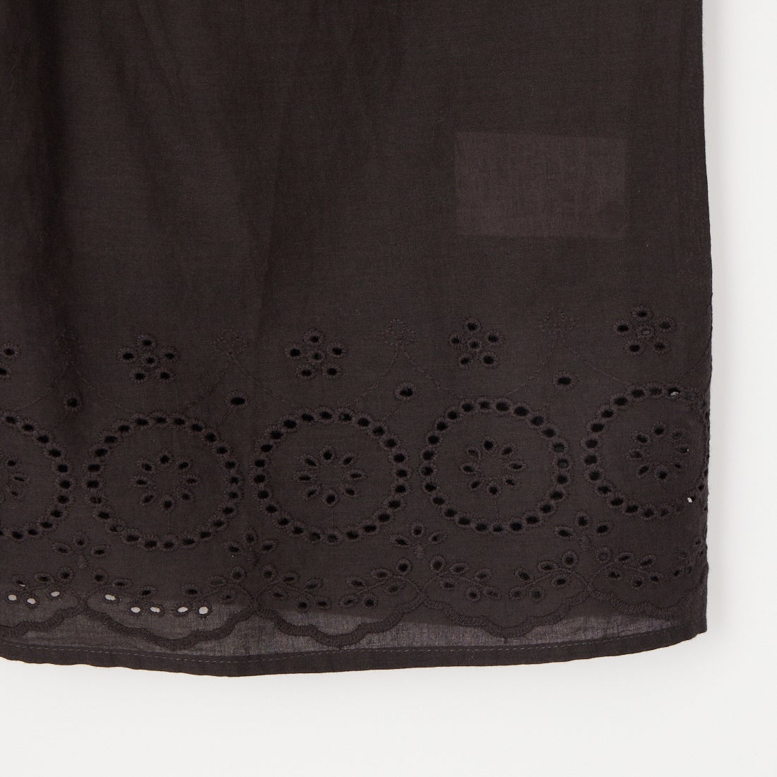 soil [ソイル] 80s コットンボイル カットワークレースバンドカラーシャツ [INSL26341] 9900 BLACK